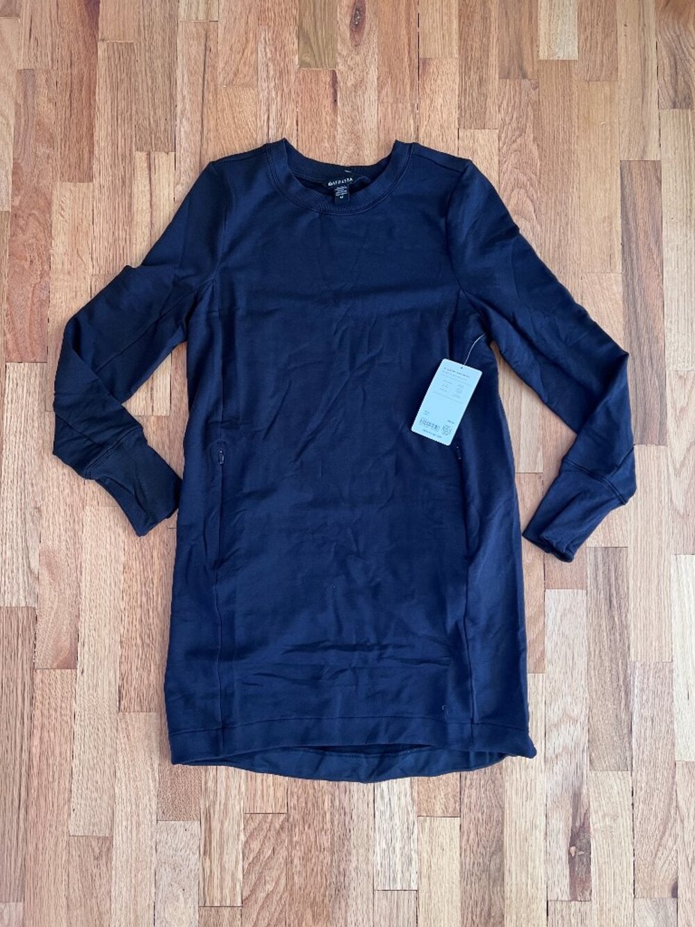 NWT Athleta Coaster Luxe Dress Black Womens Size Medium